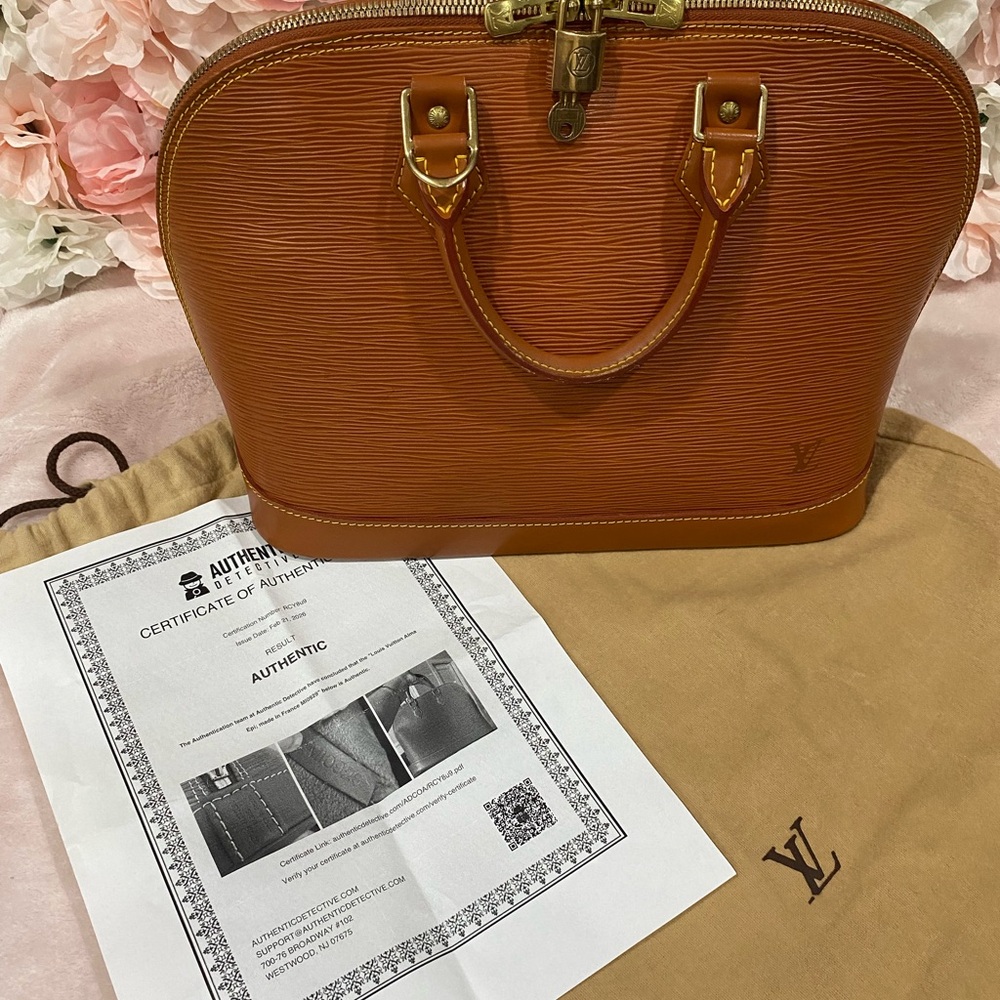 Louis Vuitton Cipango Gold Epi Leather Alma PM - Picture 12 of 12